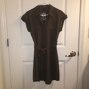 Express Short-Sleeve Shirt Dress